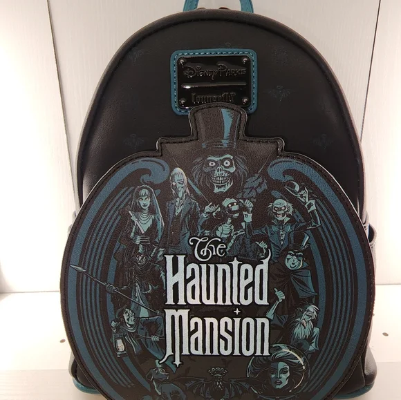 Loungefly The Haunted Mansion Glow-in-the-Dark Backpack New With Tags - Picture 8 of 8